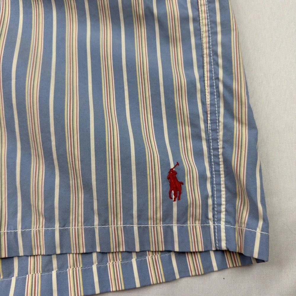 Polo Ralph Lauren Board Shorts Mens 40 Multicolor Stripe Swim‎ Trunks Board Surf